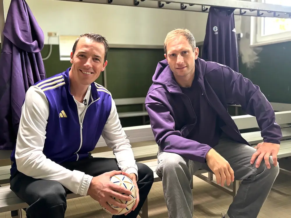 Dominik Klein und Steffen Weinhold in der Kabine